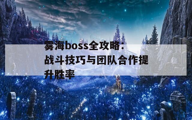 霧海boss全攻略：戰(zhàn)斗技巧與團(tuán)隊(duì)合作提升勝率  第1張