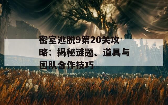 密室逃脫9第20關(guān)攻略：揭秘謎題、道具與團(tuán)隊(duì)合作技巧  第1張